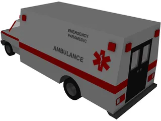 Ambulance 3D Model preview