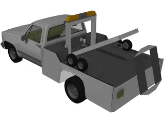 Tow Truck 3D Model preview