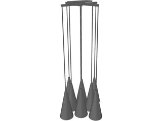Flos Fucsia Pendant 3D Model preview