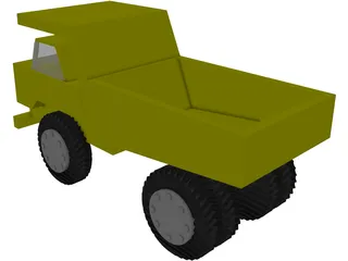 Mining Dump Truck 3D Model preview