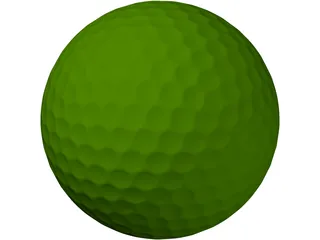 Golf Ball 3D Model preview