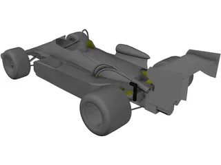 Formula 1 Car 3D Model preview