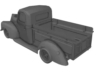 Ford Pickup Street Road (1940) 3D Model preview
