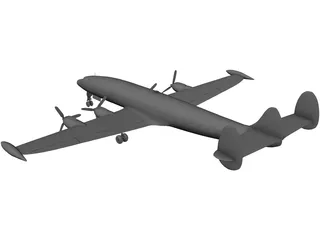 Lockheed C-121 Constellation 3D Model preview