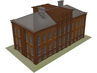 Old House 3D Model preview