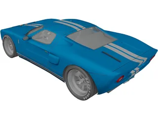 Ford GT40 3D Model preview