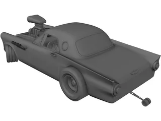 Ford Thunderbird Dragster 3D Model preview