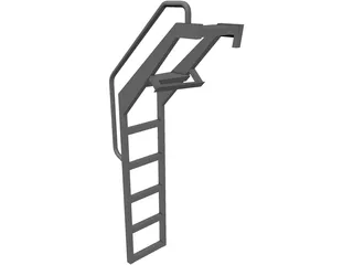F-16 Crew Ladder 3D Model preview