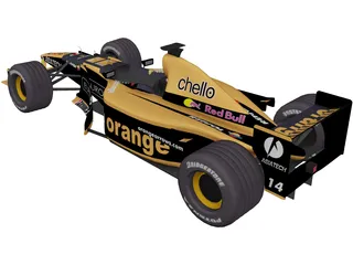 F1 Arrows 2001 3D Model preview