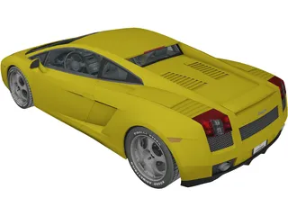 Lamborghini Gallardo 3D Model preview