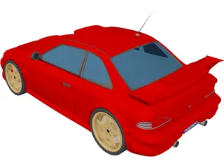 Subaru Impreza [Tuned] 3D Model preview