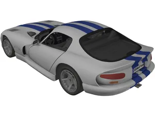 Dodge Viper GTS 3D Model preview