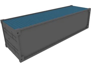 Shipping Container 3D Model preview