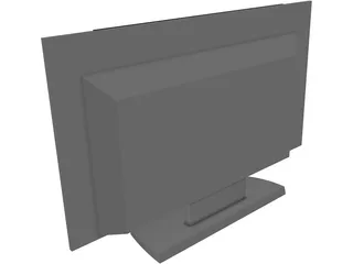 Panasonic Flat TV 3D Model preview