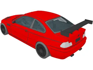 BMW M3 GTR 3D Model preview