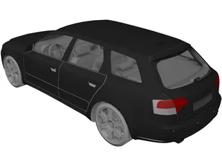 Audi A4 Avant 3.2 Quattro (2005) 3D Model preview