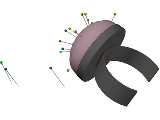 Sewing Pin 3D Model preview