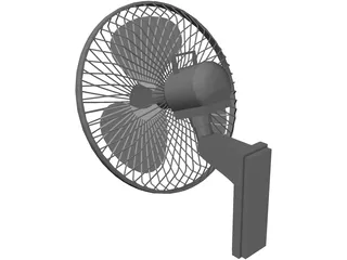 Wall Fan 3D Model preview