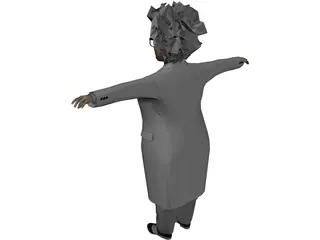 Einstein Scienctist 3D Model preview