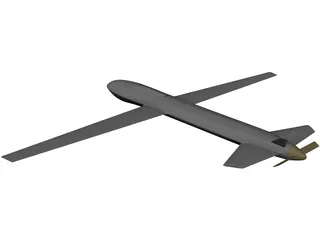 Eagle Airplane 3D Model preview