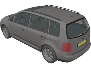 Volkswagen Touran (2003) 3D Model preview