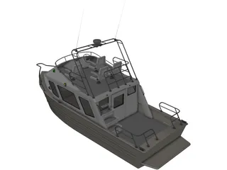Fishing Boat 3D Model preview