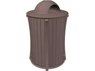 Trash Receptacle 3D Model preview