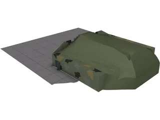 HAS - Hardened Aircraft Shelter 3D Model preview