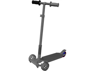 Scooter Skate 3D Model preview