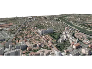 Toulouse City (France) [Part 1/4] 3D Model preview