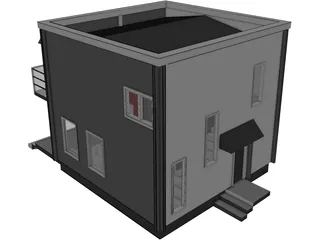 Beach House 3D Model preview