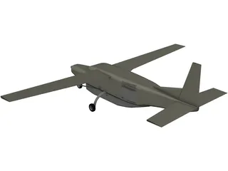 Cessna 208B CargoMaster N124GL with Travel Pod 3D Model preview