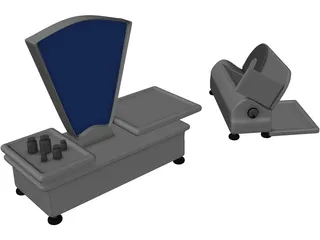 Roman Scales and Electrical Ham-Cutter 3D Model preview