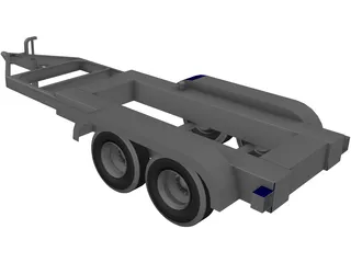 Trailer 160 Gallon Tank 3D Model preview