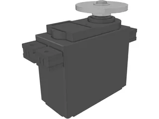 Hitec HS-322HD Servo 3D Model preview