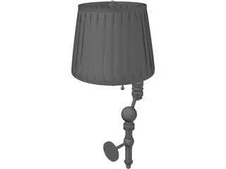 Classic Wall Lamp 3D Model preview