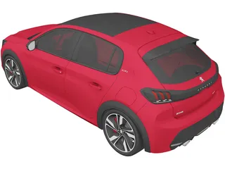 Peugeot 208 GTi Concept (2021) 3D Model preview