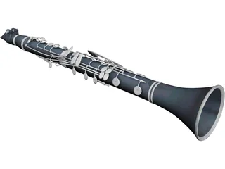 Clarinet 3D Model preview