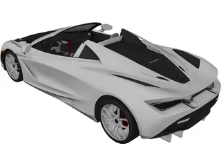 McLaren 720S Spider 3D Model preview