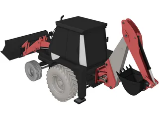 Wheel Loader 3D Model preview