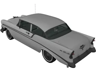Chevrolet Bel Air 2-door Hardtop (1956) 3D Model preview