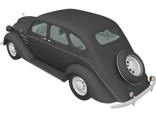 Toyota AA (1940) 3D Model preview