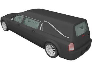 Chrysler 300C Hearse (2009) 3D Model preview