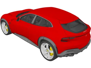 Ferrari Purosangue (2022) 3D Model preview