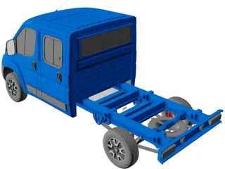 Opel Movano Van Chassis (2022) 3D Model preview