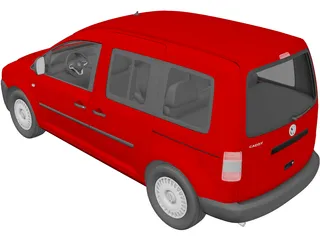 Volkswagen Caddy (2007) 3D Model preview