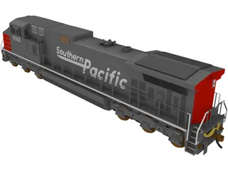 Southern Pacific C44-9W 3D Model preview