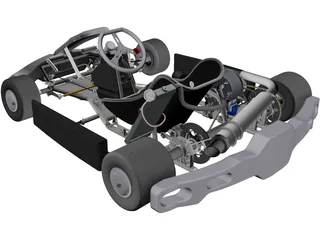 Go Kart 3D Model preview