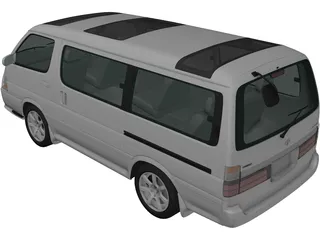 Toyota Hiace (1999) 3D Model preview