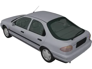 Ford Mondeo Hatchback (1993) 3D Model preview